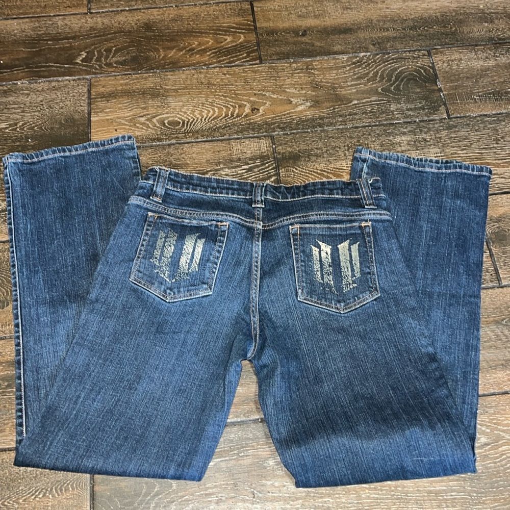 Eleven by Venus Williams Jeans Womens 10 Blue Denim Boot Cut Dark Wash